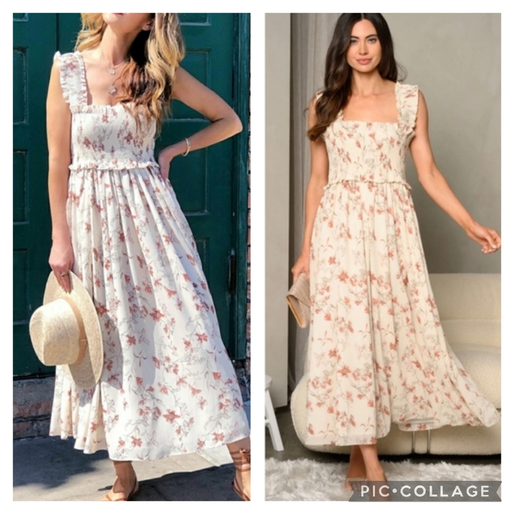 LAST 1 ! Jacquie The Label Feminine Ivory Maxi Dress - Picture 4 of 11